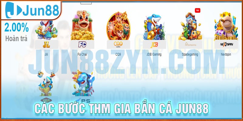 Hướng dẫn các bước để tham gia bắn cá online tại nhà cái JUN88