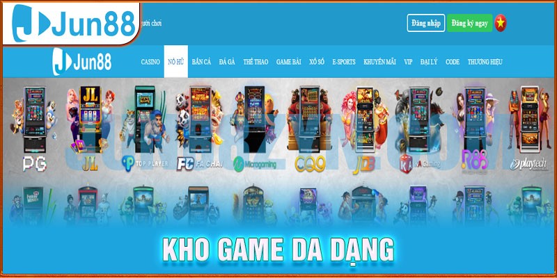 Kho game nổ hũ tại Jun88 đa dạng bậc nhất